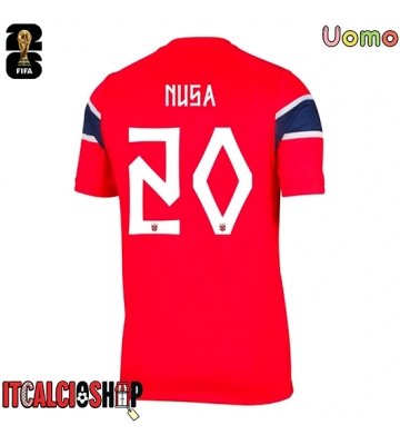 Norvegia Antonio Nusa #20 Prima Maglia Mondiali 2026 Manica Corta